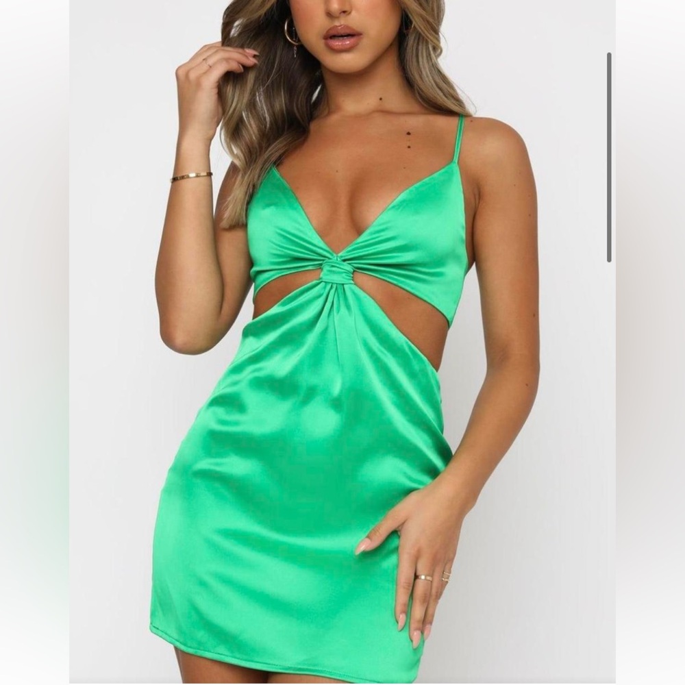 White Fox Boutique Womens Dress Green Small mini dress